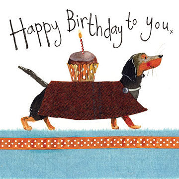 Dachshund Birthday Card Online