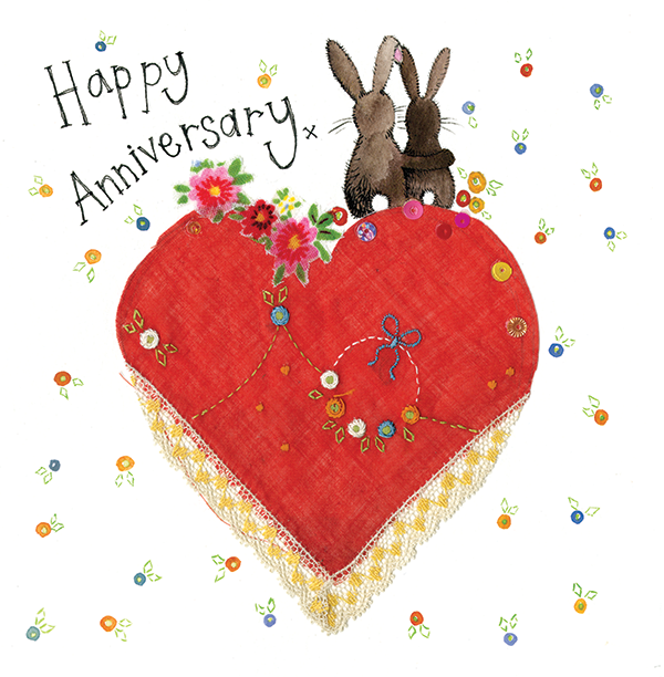 Rabbit Anniversary Card Sale