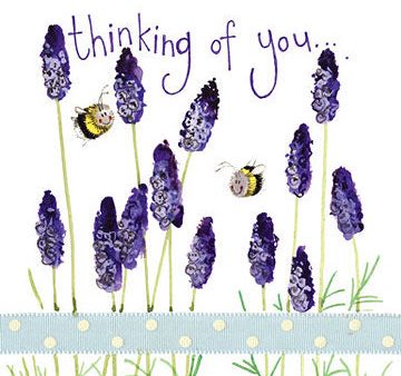 Lavender Thinking of You Sympathy Card Online Hot Sale