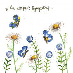 Daisies Sympathy Card Cheap