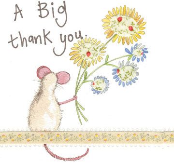 Mouse Thank You Card Online Sale