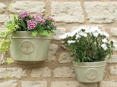 Woodlodge Edwardian Wall Planter 35cm - Mint Green For Sale