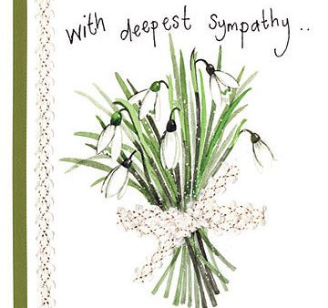 Snowdrop Sympathy Card Sale