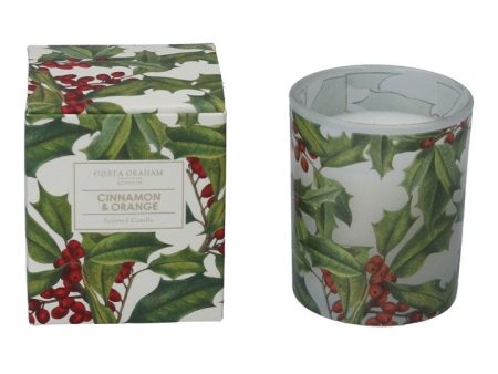 Gisela Graham Cinnamon & Orange Scented Candle Online Hot Sale