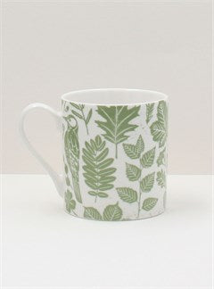 Gisela Graham - Green Garden Study Bone China Mug For Discount