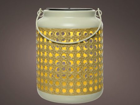 Woven Effect Solar Lantern Sale