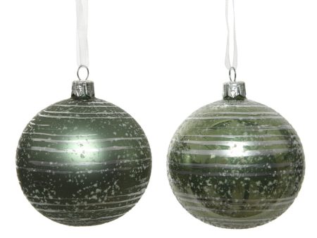 Green Brush Stripes Bauble Supply