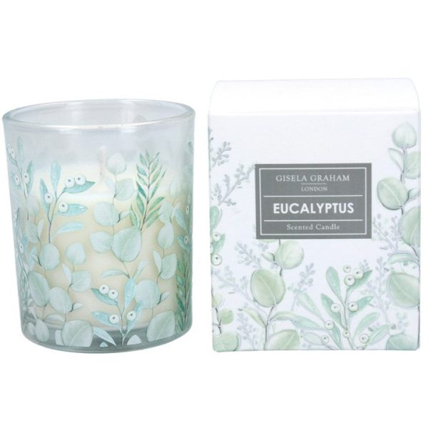 Gisela Graham Scented Boxed Candle - Eucalyptus - Small Supply