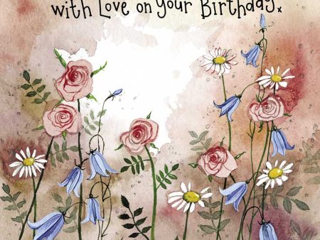 Sunshine Meadow Flowers Birthday Card Hot on Sale