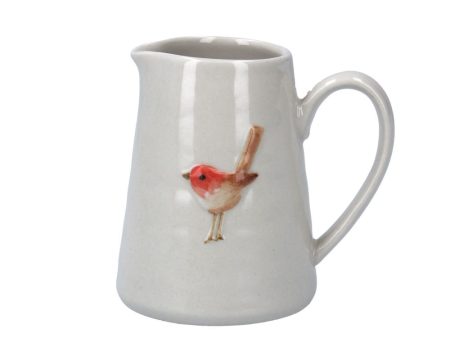 Gisela Graham Ceramic Mini Jug with Robin Design Cheap