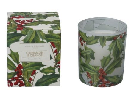 Gisela Graham Cinnamon & Orange Scented Candle - Small For Cheap