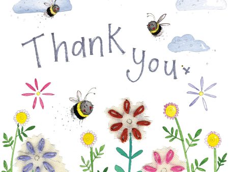 Bees Thank You Card Online Sale