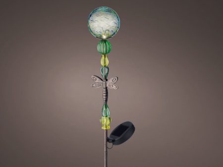 Solar Dragonfly Green Stake Light Fashion