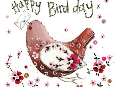 Happy Bird Day Birthday Card For Sale