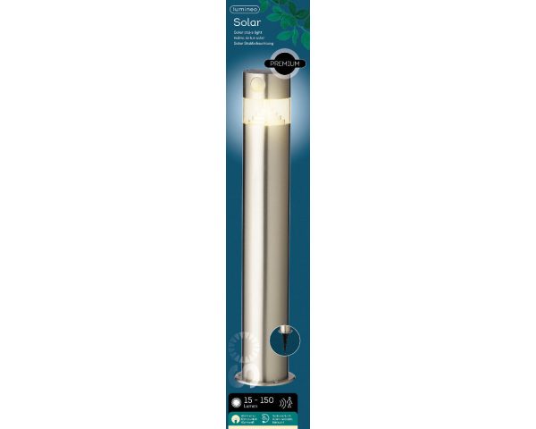 Motion Sensor Cylinder Solar Stake Light - Large Online now