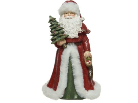 Father Christmas Figure With Tree For Discount