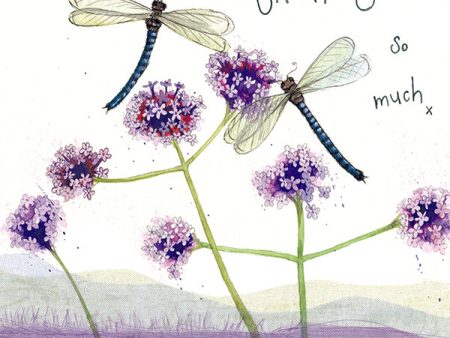 Dragonflies Thank You Card Sale