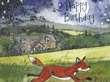 Starlight Fox Birthday Card Online Hot Sale