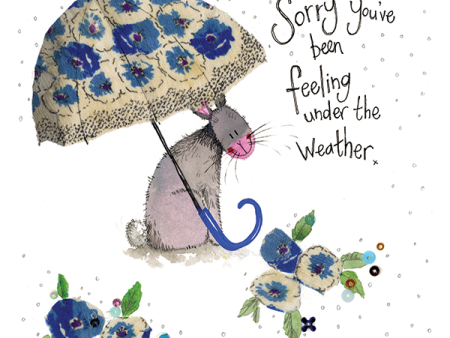 Umbrella Get Well Card Cheap