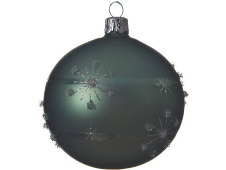 Green Snowflake Bauble Online Hot Sale