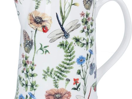 Gisela Graham Bone China Flora and Fauna Jug - Large Sale