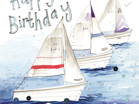 Sailing Birthday Card For Cheap