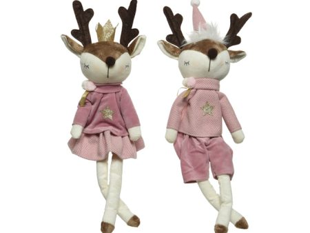 Sitting Plush Reindeer Online Sale