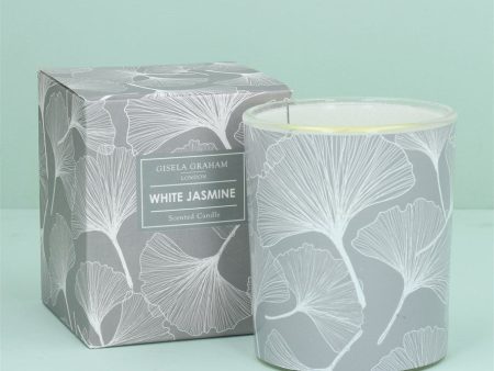 Gisela Graham Boxed Scented Candle - Grey Gingko - White Jasmine For Discount