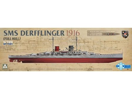 1 700 SMS Derfflinger 1916 (Full Hull) Plastic Model Kit Online