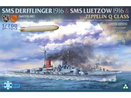 1 700 SMS Derfflinger 1916 & SMS Luetzow 1916 & Zeppelin Q Class (Limited Edition) Online now