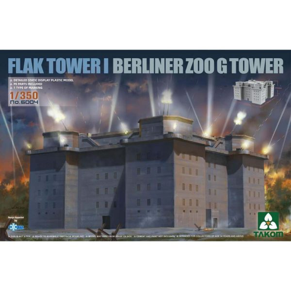 1 350 Flak Tower I Berliner Zoo G Tower Plastic Model Kit Online Hot Sale