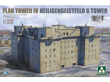 1 350 Flak Tower IV Heiligengeistfeld G Tower Plastic Model Kit Online