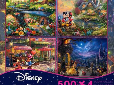 500pc Kinkade Disney 4In1 S5 For Sale