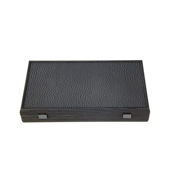 Poker Set in Black Wooden Case with Black Leatherette Top 39x22cm Online now