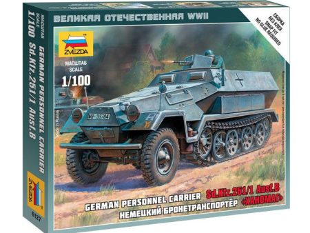 1 100 German Personnel Carrier Sd.Kfz.251 1 Ausf.B  Plastic Model Kit Supply