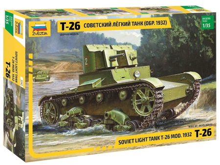 1 35 Soviet Light Tank T26 Mod. 1932  Plastic Model Kit Online Hot Sale