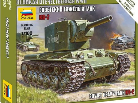 1 100 Soviet Heavy Tank KV2  Plastic Model Kit Fashion