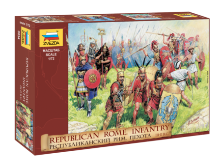 1 72 Republican Rome  Infantry RR (IIIII BC)  Plastic Model Kit on Sale