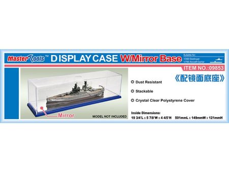 09853 501x149x121mm WxL Display Case with Mirror Base For Sale