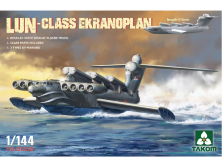 3002 1 144 LunClass Ekranoplan Plastic Model Kit on Sale