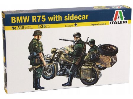 1 35 BMW R75 with Sidecar Online now