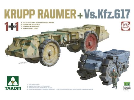 5007 1 72 Krupp Raumer+Vs.Kfz.617 1+1 Plastic Model Kit Online Sale