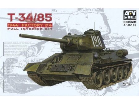 AF35145 T34 85 Model 174 Factory Full Interior Kit Plastic Model Kit Hot on Sale