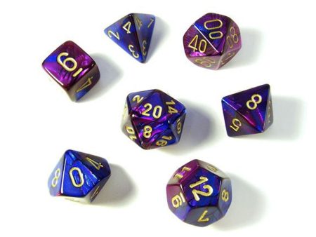 Gemini BluePurple w Gold 7Die Set Cheap