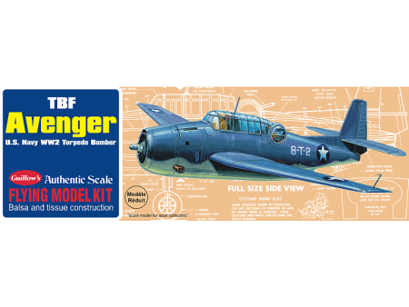 509 Avenger Balsa Plane Model Kit For Sale