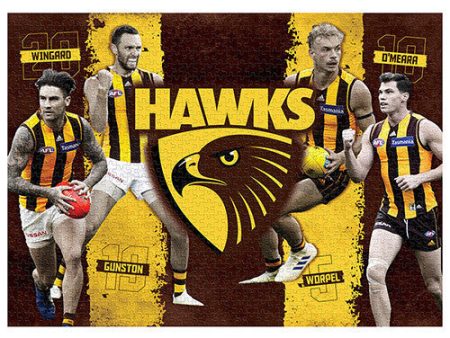 1000pc AFL Hawthorn Hawks 4 Player Sale