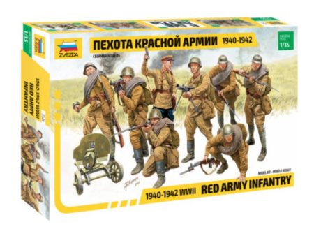 1 35 Red Army Infantry 19401942 WWII  Plastic Model Kit Discount