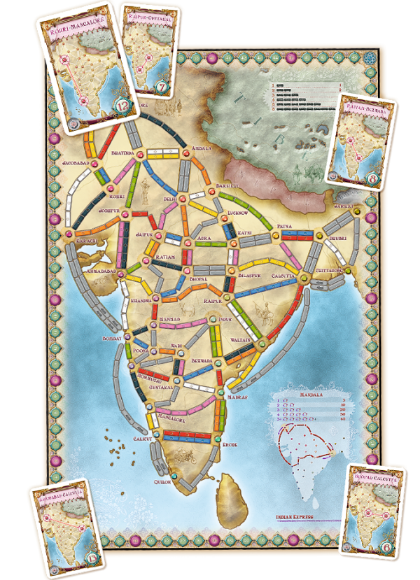 Days of Wonder Ticket to Ride: India Online Hot Sale