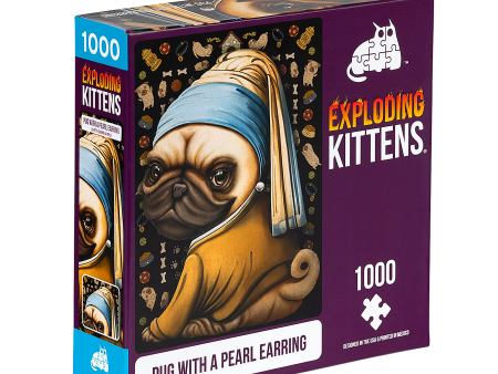 Pug with a Pearl Earring 1000 pieces Puzzle Sale