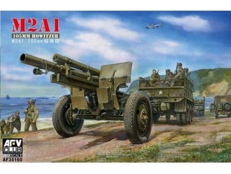 AF35160 1 35 U.S. WWII 105mm Howitzer M2A1 and Carriage M2 Plastic Model Kit on Sale